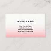 Carte De Visite Lashes Maquillage Artiste Eyelash Extension Blush (Dos)