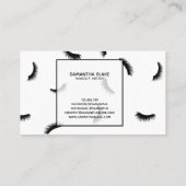 Carte De Visite Lashes Motif Beaucoup de Lashes Eyelash Artiste La (Dos)