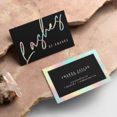 Carte De Visite Lashes Noir Professionnel
