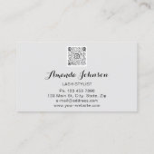 Carte De Visite Lashes professionnels Brosses de maquillage Logo R (Dos)