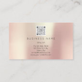 Carte De Visite Lashes professionnels Brosses logo maquillage Rose (Dos)