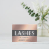 Carte De Visite Lashes Prolongation Instructions pour les soins po (Debout devant)