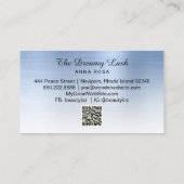 Carte De Visite *~* Lashes QR Brows Extensions BLUE parties scinti (Dos)