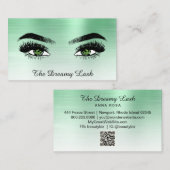 Carte De Visite *~* Lashes QR Brows Extensions parties scintillant (Devant / Derrière)