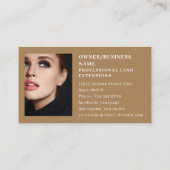 Carte De Visite Lashes/Salon Eyelash Photo Luxe (Dos)