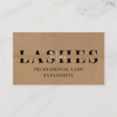 Carte De Visite Lashes/Salon Eyelash Photo Luxe (Devant)