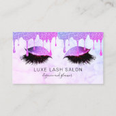Carte De Visite Lashs d'artiste maquillage à Parties scintillant v (Devant)