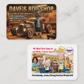 CARTE DE VISITE L'ATELIER DE CANNE DE DAVE (Devant / Derrière)