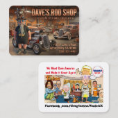 CARTE DE VISITE L'ATELIER DE CANNE DE DAVE (Devant / Derrière)