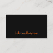 Carte de visite latéral double spirale rouille (Dos)