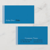 Carte de visite latéral simple de rayure (Devant / Derrière)