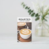 Carte De Visite Latte de café | Café Barista (Debout devant)