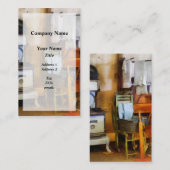 Carte De Visite Laundry Drying à Kitchen (Devant / Derrière)