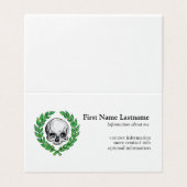 Carte De Visite Laurier de la mort (Extérieur déplié)
