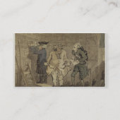 Carte De Visite L'auteur et son éditeur, 1784 (lavage gris et (Dos)
