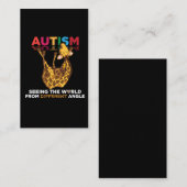 Carte De Visite L'autisme favorise la prise de conscience autistiq (Devant / Derrière)