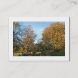 Carte De Visite L'automne dans le parc (borduré)