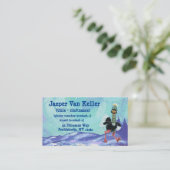 Carte De Visite L'autruche arctique à la course (Debout devant)