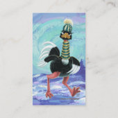 Carte De Visite L'autruche arctique à la course (Dos)