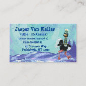 Carte De Visite L'autruche arctique à la course (Devant)