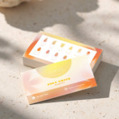 Carte De Visite Lava Yellow Gradient Card pour les Techs et Salons