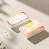 Carte De Visite Lava Yellow Gradient Card pour les Techs et Salons