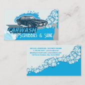 Carte De Visite Lavage automatique | Outils de nettoyage des bulle (Devant / Derrière)