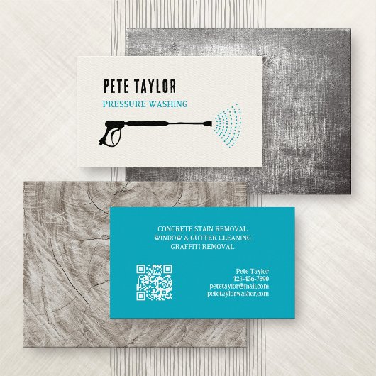 Carte De Visite Lavage de la fenêtre d'alimentation sous pression