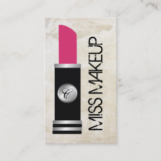 Carte De Visite Lavage de Mlle Makeup White