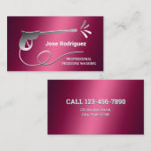 Carte De Visite Lavage de pression (Devant / Derrière)