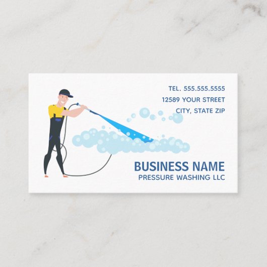 Carte De Visite Lavage de pression (Devant)
