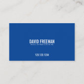 Carte De Visite Lavage de pression bleu moderne et lavage de voitu (Dos)