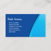Carte De Visite Lavage de pression de lave-linge moderne bleu (Dos)