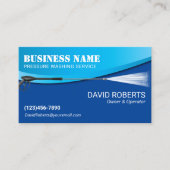 Carte De Visite Lavage de pression de lave-linge moderne bleu (Devant)