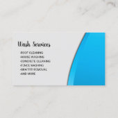 Carte De Visite Lavage de pression de lave-linge moderne bleu (Dos)