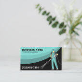 Carte De Visite Lavage de pression Lavage de puissance Moderne Net (Debout devant)