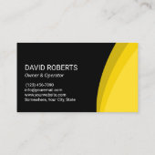 Carte De Visite Lavage de pression Lavage de puissance Noir Jaune  (Dos)