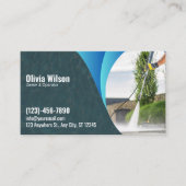 Carte De Visite Lavage de pression Lavage d'énergie Texture d'eau  (Devant)