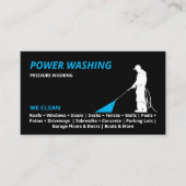 Carte De Visite Lavage de puissance de pression professionnel (Devant)