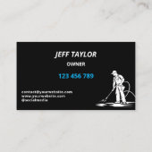 Carte De Visite Lavage de puissance de pression professionnel (Dos)