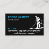 Carte De Visite Lavage de puissance de pression professionnel (Devant)