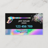 Carte De Visite Lavage de puissance de pression professionnel (Dos)