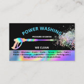 Carte De Visite Lavage de puissance de pression professionnel (Devant)