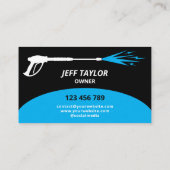 Carte De Visite Lavage de puissance de pression professionnel (Dos)