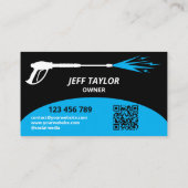 Carte De Visite Lavage de puissance de pression professionnel (Dos)