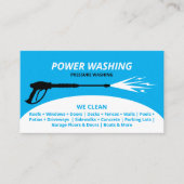 Carte De Visite Lavage de puissance de pression professionnel (Devant)