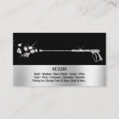 Carte De Visite Lavage de puissance de pression professionnel (Dos)