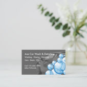 Carte De Visite Lavage De Voiture Et Détail (Debout devant)