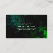 Carte De Visite Lavage de voiture et détails auto Green Neon (Dos)