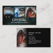 Carte De Visite Lavage de voiture et détails de l'auto Trois photo (Devant / Derrière)